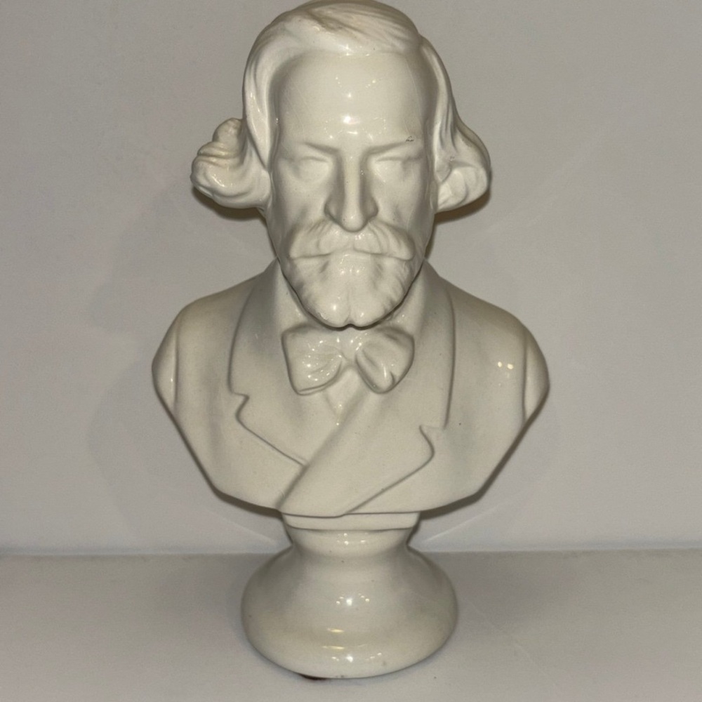 Giuseppe Verdi bust statue made of Alabaster